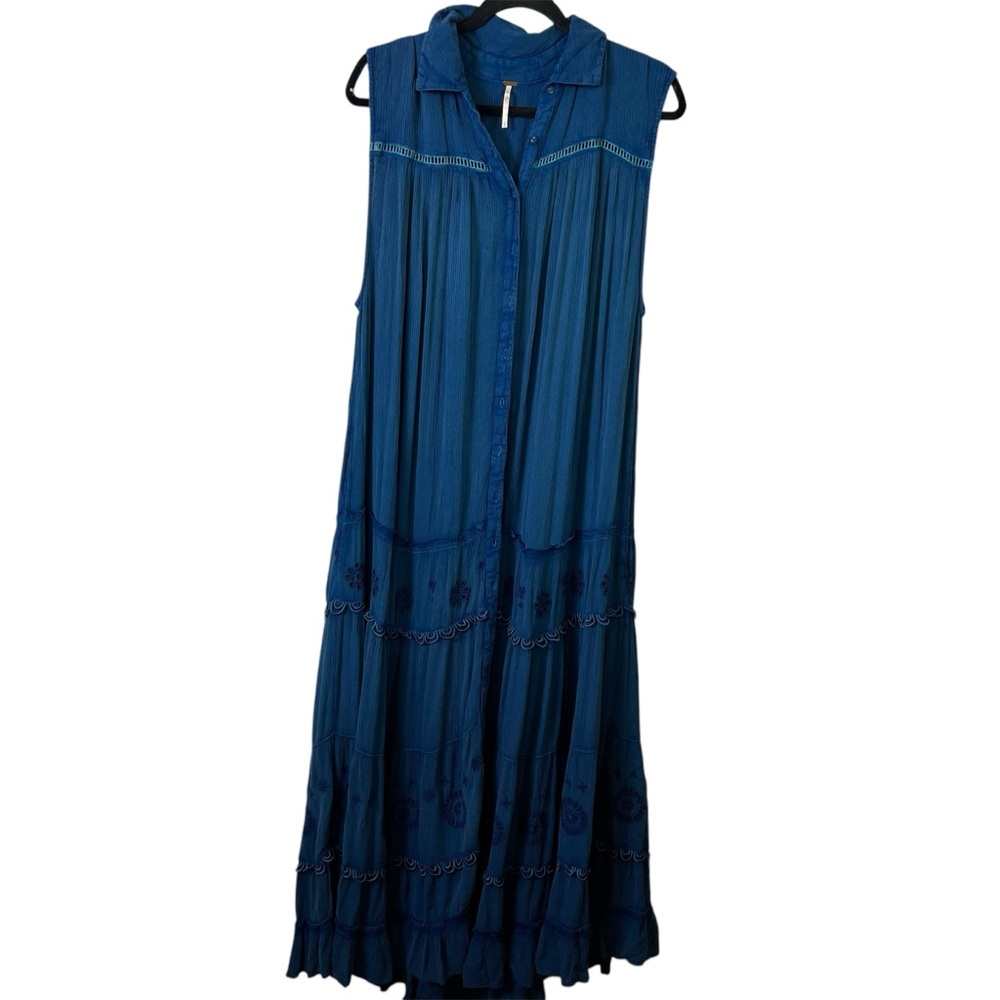 Free People Blue Maxi Dress - Picture 2 of 16